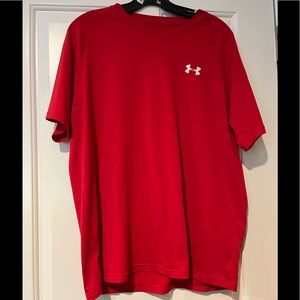 2/$15 Under Armour red large heatgear t-shirt